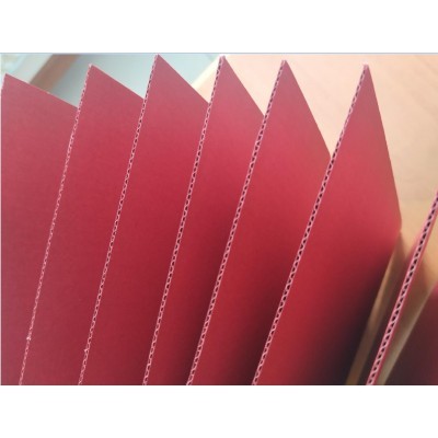 三层红色F坑彩色瓦楞纸坑纸内衬内卡内盒彩盒厂家加工定制