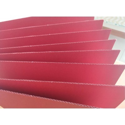 三层红色F坑彩色瓦楞纸坑纸内衬内卡内盒彩盒厂家加工定制图4