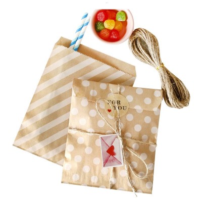 牛皮纸烘焙包装袋曲奇糖果包装纸袋牛皮thank you小礼品袋25个/包图2