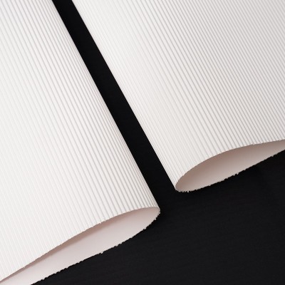 厂家批发白色坑纸板黑色彩色坑纸板白色瓦楞纸黑色瓦楞纸 白色内卡图4