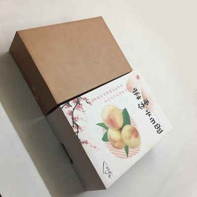 桃子包装盒水蜜桃礼盒高档通用水果阳山桃子空盒包装箱纸箱定制图4