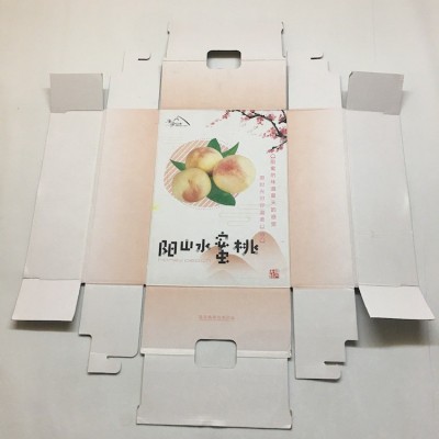 桃子包装盒水蜜桃礼盒高档通用水果阳山桃子空盒包装箱纸箱定制图2