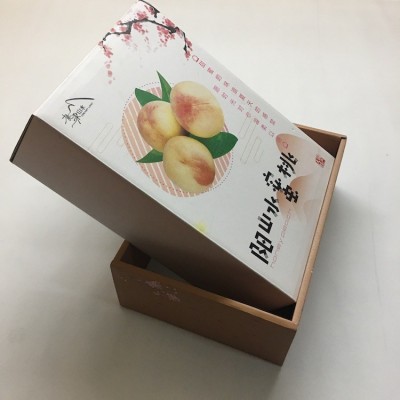 桃子包装盒水蜜桃礼盒高档通用水果阳山桃子空盒包装箱纸箱定制图3