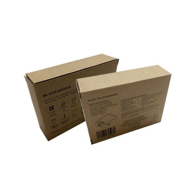 智能壁灯产品包装纸盒 牛皮纸裱坑瓦楞纸板灯具彩盒 加厚抗压印刷图2