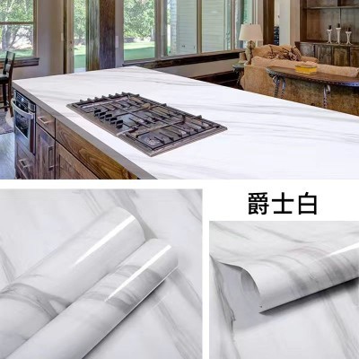 厨房贴纸防水防油灶台翻新贴加厚油烟贴耐高温自粘墙纸铝箔防阻燃图5