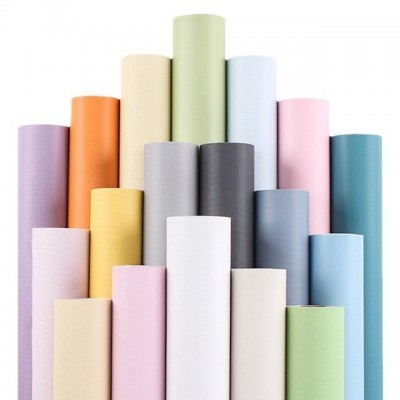 马卡龙铝箔墙纸壁纸自粘防水防潮墙贴卧室自沾温馨防油贴纸高颜值图5