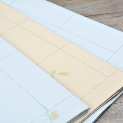 高档蜡染宣纸四尺对开20 56 28 40格宣纸批发作品书法专用方格图2