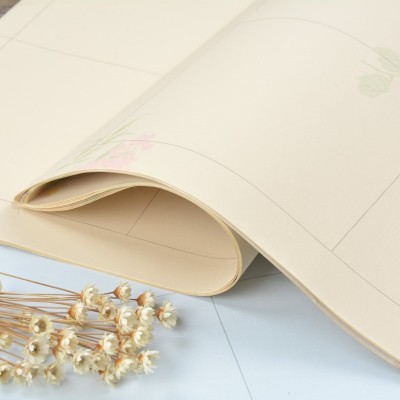 高档蜡染宣纸四尺对开20 56 28 40格宣纸批发作品书法专用方格图5