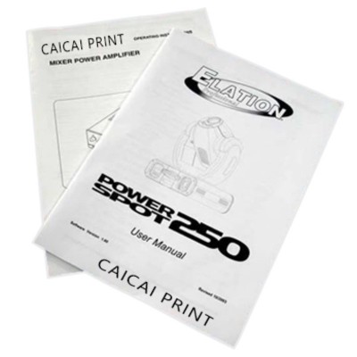 说明书 中英日文五国 彩页单张对折三折页风琴折骑马钉小册子印刷图5