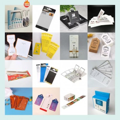 吸塑纸卡飞机孔对折纸卡头卡挂卡袜卡吊牌说明书售后卡腰 封定做图5