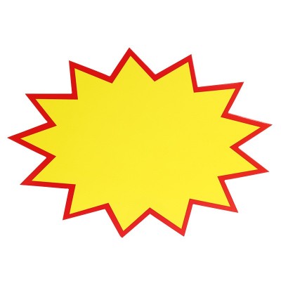 大号爆炸贴POP广告纸超市药店价格牌标价牌促销纸手写 空白卡现货图2