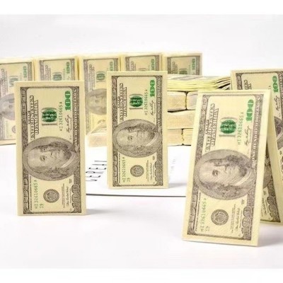 现货33*33cm仿真美金钞票抽纸加厚彩色印花餐巾纸创意美刀道具抽图3