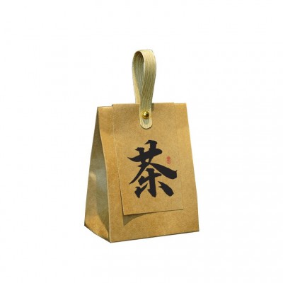 厂家直销现货茶叶盒 国风牛皮纸白茶包装绿茶红茶小袋散 茶礼盒图4