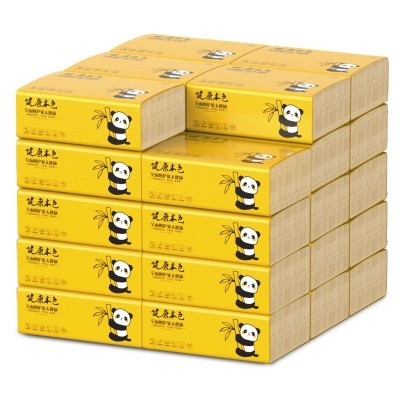 一晨抽纸竹浆本色纸巾整箱40包图4