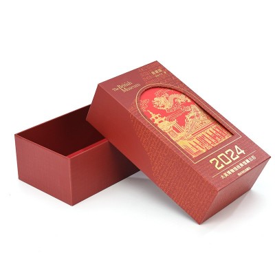 礼品盒包装盒定制化妆品盒瓦楞纸天地盖印刷红色彩盒高档礼 品定制图3