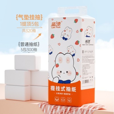 蓝漂壁挂式抽纸1280张大包悬挂家用纸巾挂壁卫生餐巾纸挂 抽代发图5