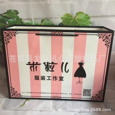 时尚购物手提袋定做 个性袋礼品高档女装袋定做纸袋logo图2