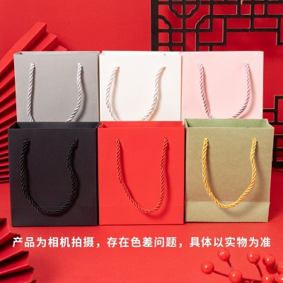 现货包装手提袋首饰饰品小礼品袋子文玩文创礼品袋高级感纸袋批发