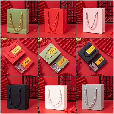 现货包装手提袋首饰饰品小礼品袋子文玩文创礼品袋高级感纸袋批发图5