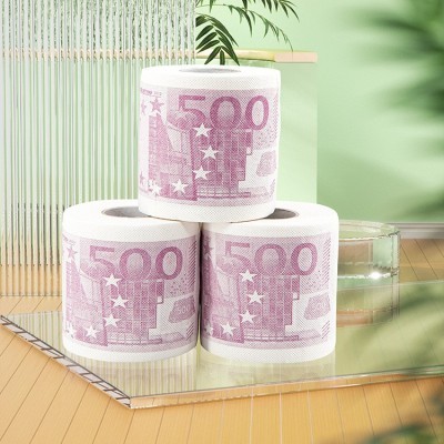 创意印花美式欧式小卷纸厂家直销跨境电商卷筒卫生纸图3