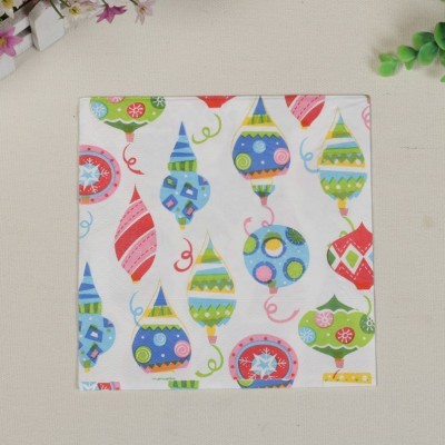 厂家直供餐巾纸面巾纸彩色logo印花原生木浆餐巾纸创意 广告纸巾图5