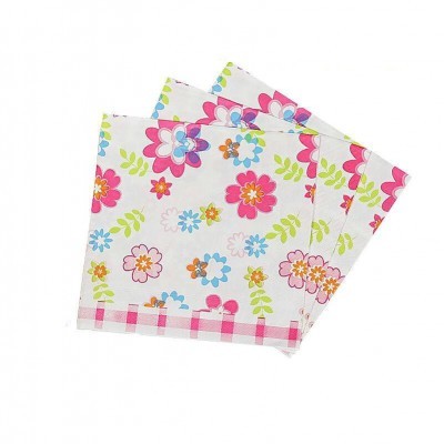 厂家直供餐巾纸面巾纸彩色logo印花原生木浆餐巾纸创意 广告纸巾图4