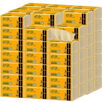 30包竹浆本色抽纸纸巾餐巾纸面巾纸卫生纸家用装厂家批发整箱图5