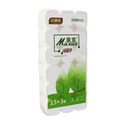 洁丽曼五斤18卷可湿水卷纸厕纸实心卷纸实惠装卫生纸家用大卷批发图4