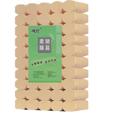 5琪兴本色卷纸卫生纸原生竹浆实惠装纸巾批发生产一件代发大包图5