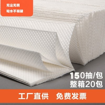 酒店擦手纸商用 卫生间抽取式三折擦手纸木浆一次性擦手纸 巾批发图4