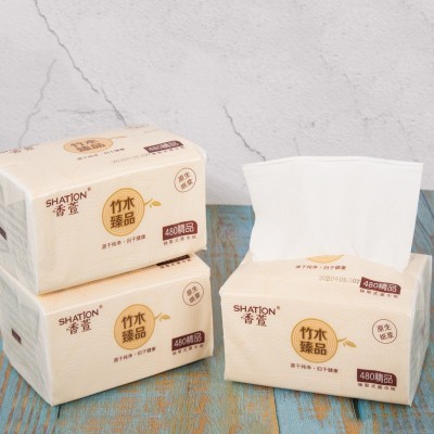 香萱抽纸家用酒店纸巾卫生纸面巾纸餐巾纸工厂批发 整箱80包图3