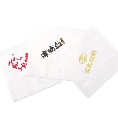餐厅广告纸巾餐巾纸定制印花纸饭店方巾纸定做外卖方形印logo图5