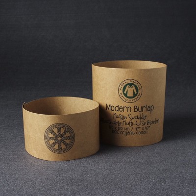 厂家牛皮纸腰封 毛巾腰封内裤腰条 软材料腰封包装纸可印 logo图5