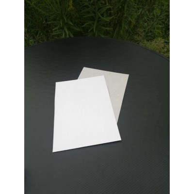 250g400g单面白板纸双面白铜版纸白卡纸 服装衬板包装盒内衬卡纸图2