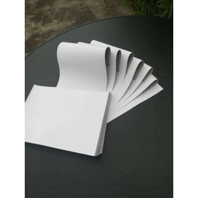 250g400g单面白板纸双面白铜版纸白卡纸 服装衬板包装盒内衬卡纸图3