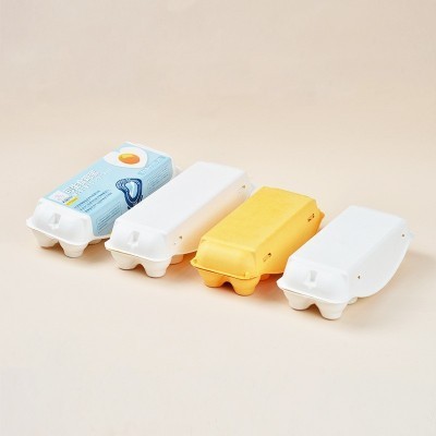 厂家直销一次性可降解土鸡蛋鸡蛋托本色黄色纸浆蛋盒环保初生蛋盒图5