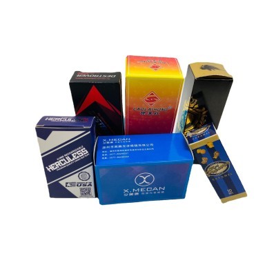 彩盒纸盒定制可印logo白卡纸化妆品药盒礼品包装盒定做口罩包装盒图4