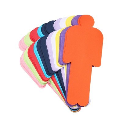 现货双面双色彩色幼儿园diy卡纸儿童素描绘画美术手工人形彩纸图4