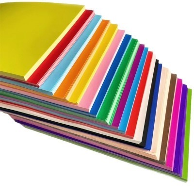 工厂定制彩色卡纸加厚手工diy彩色4开涂鸦彩纸折纸专用 纸整箱图4