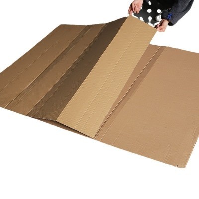 白色牛皮瓦楞纸地板保护家具包装两层瓦楞纸卷物流打包纸坑纸批发图5