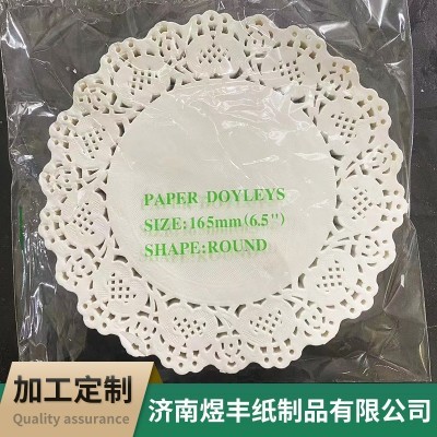 圆形椭圆花底纸垫油炸点心吸油纸糕吸油纸披萨纸烘焙甜品蛋花边纸图2