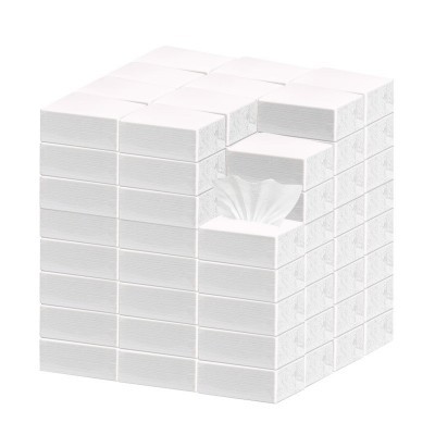 原木浆抽纸巾简易透明白包面巾纸酒店餐厅商用纸巾可定各种抽数图5