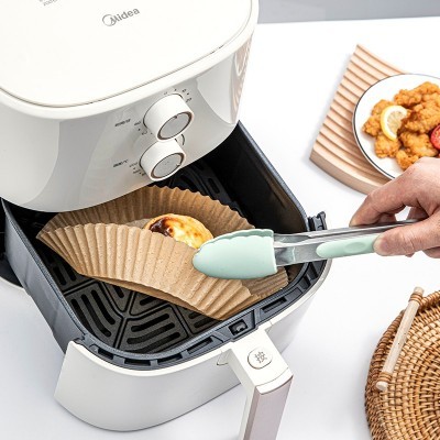 空气炸锅专用纸家用吸油纸食物锡纸烤箱烘烤烘焙专用硅油纸锡纸盘图2