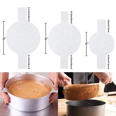 6寸8寸9寸套纸杯蛋糕纸托 双耳羊皮纸烘焙用纸厨房吸油纸煎锅垫纸图2