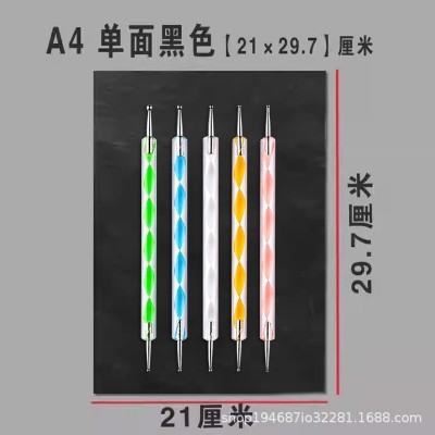 石墨复写纸黑色蓝色单面A4描图纸9X13英寸字迹清晰绘画复写100张图2