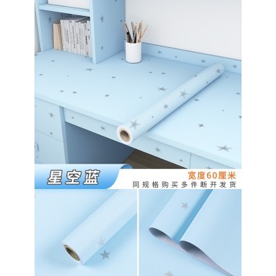 宿舍桌面翻新贴纸改造寝室桌布桌子书桌柜子衣柜改色桌贴墙纸王金图4