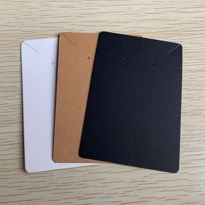 耳钉项链手链饰品牛皮纸黑白卡包装卡纸批发耳饰简约时尚复古图5