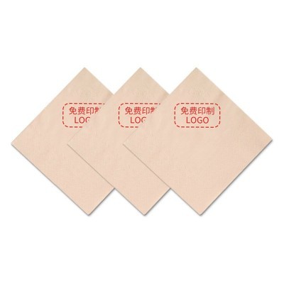 方形餐巾纸定 制印花原生木浆方形纸巾酒店印字餐饮广告抽纸批发图4