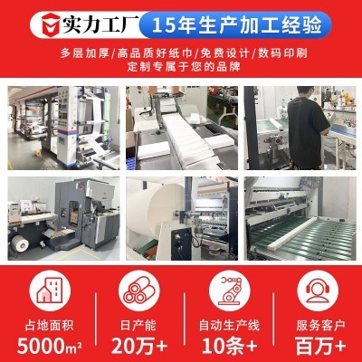 广告抽纸定 制可印logo银行政企业宣传软包纸巾定 做酒厅吧餐巾纸图3