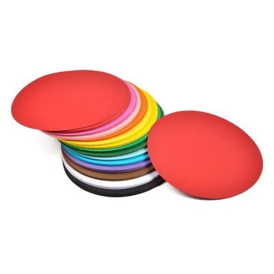 彩色圆形卡纸水粉素描彩铅美术绘画彩色硬卡纸200g加厚牛皮卡纸图2